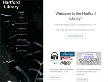 Tablet Screenshot of hartfordvtlibrary.org
